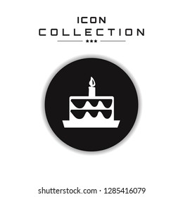 Cake icon.Vector collection.