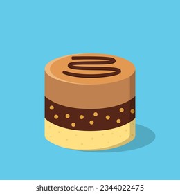 cake illustration design, suitable for various purposes such as poster designs, menus, brochures, templates, social media and others.