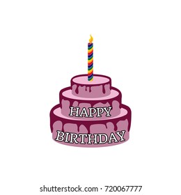 Cake Illustration Logo Template
