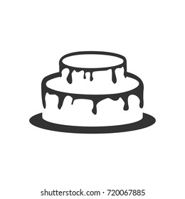 Cake Illustration Logo Template