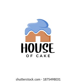 cake illustration vector for bakery logo template.