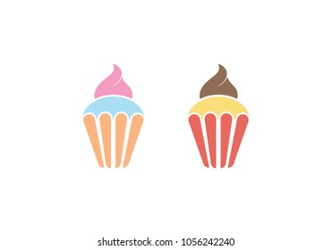 cake ilustration logo vector template