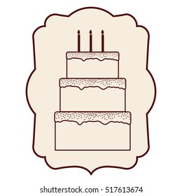 Cake inside frame design