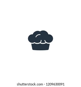 Cake isolated icon on white background, 400 coffee set, logo and sign