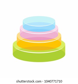 Cake isolated on white background