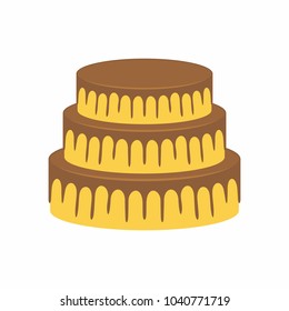 Cake isolated on white background