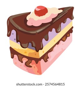 Cake isolated on white background