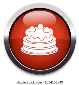 cake isolated vector icon