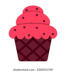 cake item valentines day design illustration