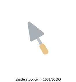 Cake knife flat illustration on white background