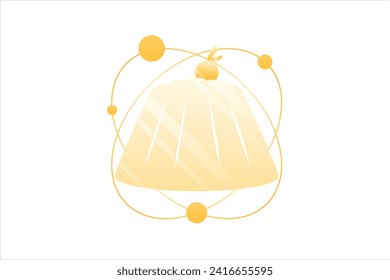 Cake Laser Metallic Sticker Design