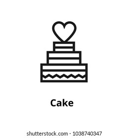 Cake line icon.