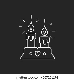 cake line icon