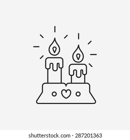 cake line icon