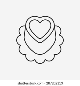 cake line icon