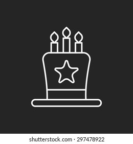 cake line icon