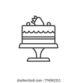 Cake line icon.