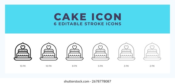 Cake line icon. High quality icon symbol for web design. App