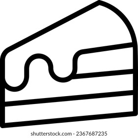 gráfico de icono de línea de torta