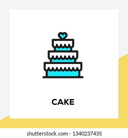 CAKE LINE ICON SET
