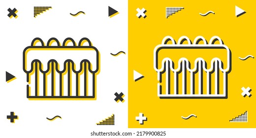 cake line icon. Simple outline style.cake linear sign. Vector illustration isolated on white background. Editable stroke EPS 10