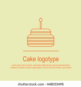 cake linear logotype