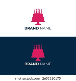 Logotipo de pastel para una marca de panadería
