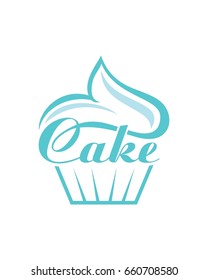 Cake Logo, Bakery Logo, Delicious Cake Logo