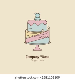 Cake logo for bakery shop