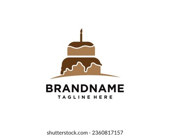 Cake logo, Cakes and Bakery icon logo design, food vector, bread vector, and symbol and icon food