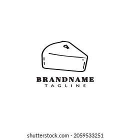 cake logo cartoon design template icon black modern isolated vector cute