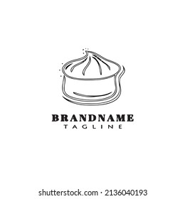 cake logo cartoon unique template icon black modern isolated vector illustration