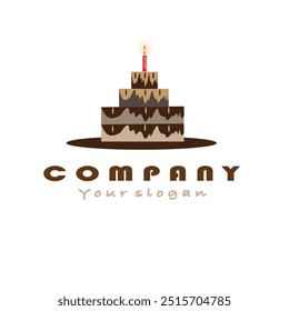 Kuchen Logo Design Bäckerei Logo