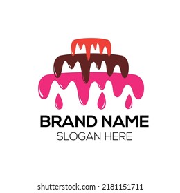 Diseño de logotipo de pasteles para marca