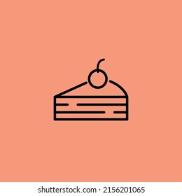 Cake logo design. Cake logo symbol design.
