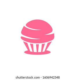 Cake logo design template, food vector