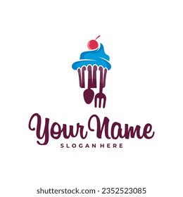 Cake logo design vector. Icon Symbol. Template Illustration