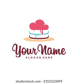 Cake logo design vector. Icon Symbol. Template Illustration