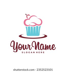 Cake logo design vector. Icon Symbol. Template Illustration