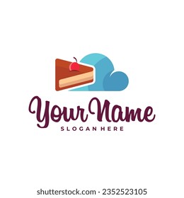 Cake logo design vector. Icon Symbol. Template Illustration