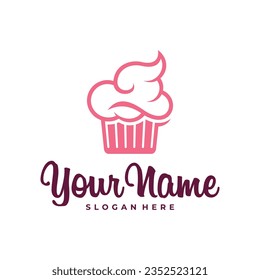 Cake logo design vector. Icon Symbol. Template Illustration
