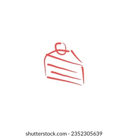 Design-Vorlage für das Cake-Logo