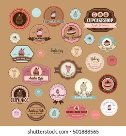 cake logo set