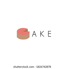 cake logo, simple logo concept for design purposes.