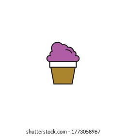 Cake logo template vector icon design