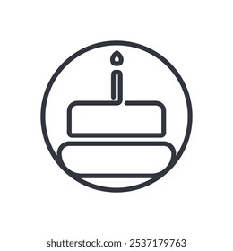 Cake Logo Vector Icon Template Illustration