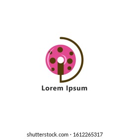 cake logo vector illustration. cake shop logo icon. 