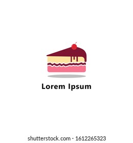 cake logo vector illustration. cake shop logo icon. 