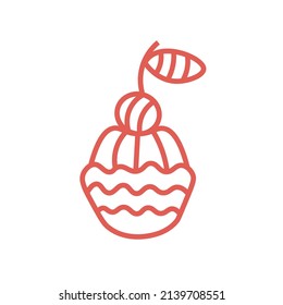 logotipo de pastelería repostería icono de pastel de diseño web empresa de diseño aislado ilustración vectorial Eps
