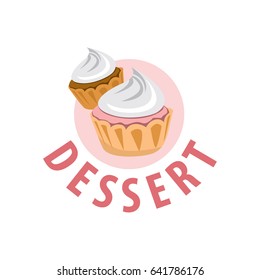 Cake Lover Logo, Love cake logo template.
